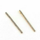 1 Pair Pave Diamond Bar Earring Diamond Earring Women Earring Studs Earring NS8. 1 Pair Pave Diamond Bar Earring Diamond Earring Women Earring Studs Earring NS8.