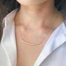 Dainty Minimalist Necklace Sterling Silver Modern Necklace Women Birthday Gift. Dainty Minimalist Necklace Sterling Silver Modern Necklace Women Birthday Gift.