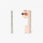 Sliced Plane Earring 18k Solid Gold Diamond Earrings Bridal Wedding Earring NS6.
