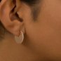 Sliced Disc Earring 14k Solid Gold Diamond Earring Wedding Bridal Earring NS78.