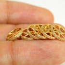 14k Solid Gold Diamond Single Line Rondelle Beads 4mm,6mm,8mm,10mm,12mm Spacer Y