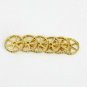 14k Solid Gold Diamond Single Line Rondelle Beads 4mm,6mm,8mm,10mm,12mm Spacer Y