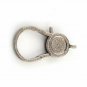 1Pc Antique Pave Diamond Lobster Lock Clasp Sterling Silver 38x21mm Diamond Lock