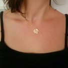 A Fallen Leaf Autumn Necklace Sterling Silver Mom Gift Women Fashion Jewelry.