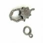 Pave Diamond Lobster Clasp 925 Silver Lobster Claw Clasp Findings Clasp Lock Y9.