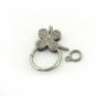 Pave Diamond Lobster Clasp 925 Silver Lobster Claw Clasp Findings Clasp Lock E9.
