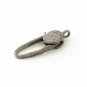 Pave Diamond Lobster Clasp 925 Silver Lobster Claw Clasp Findings Clasp Lock OL7