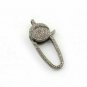 Pave Diamond Lobster Clasp 925 Silver Lobster Claw Clasp Findings Clasp Lock OL7