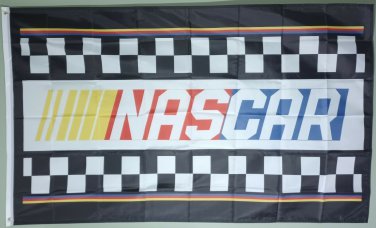 Nascar Flag with header & brass Grommets-3' x 5' New