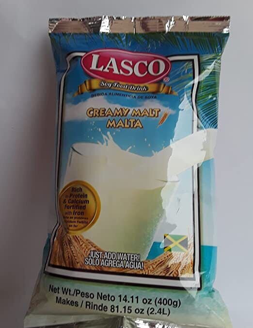 2x Jamaica Creamy malt Lasco food drink 400 g or 14.11 oz