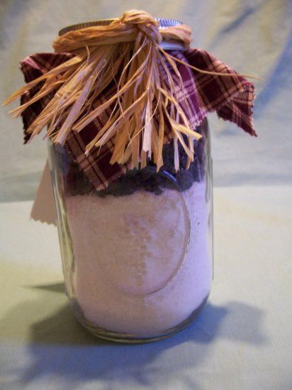 Raspberry Chocolate Chip Cookie Mix Gift Jar Quart Size