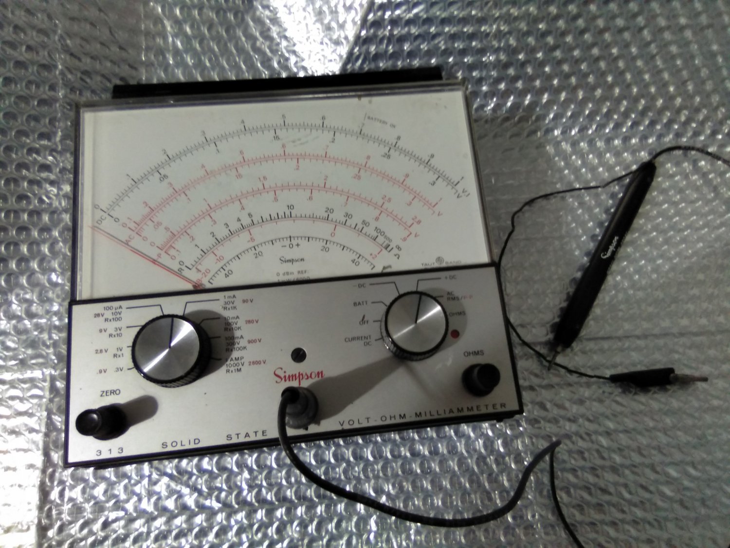 SIMPSON 313 SOLID STATE VOLT-OHM-MILLIAMETER