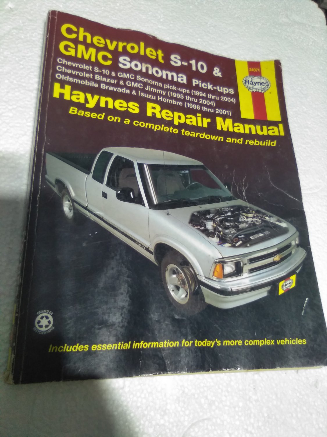 Haynes 2401 repair manual for S-10 GMC Sonoma jimmy Blazer BravadaIsuzu Hombre See pics