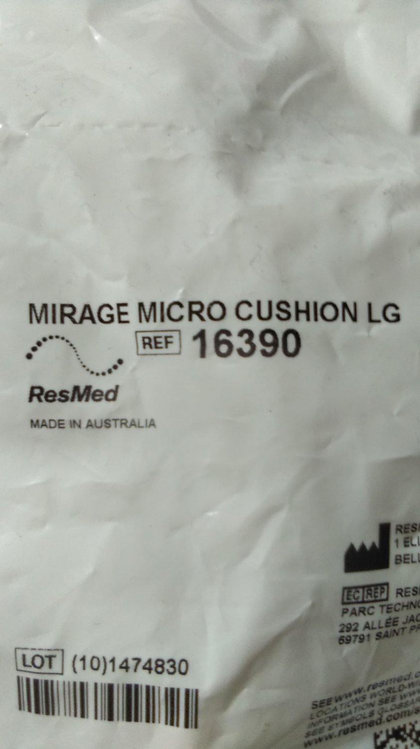 3xRESMED MIRAGE MICRO CUSHIONS LARGE 16390
