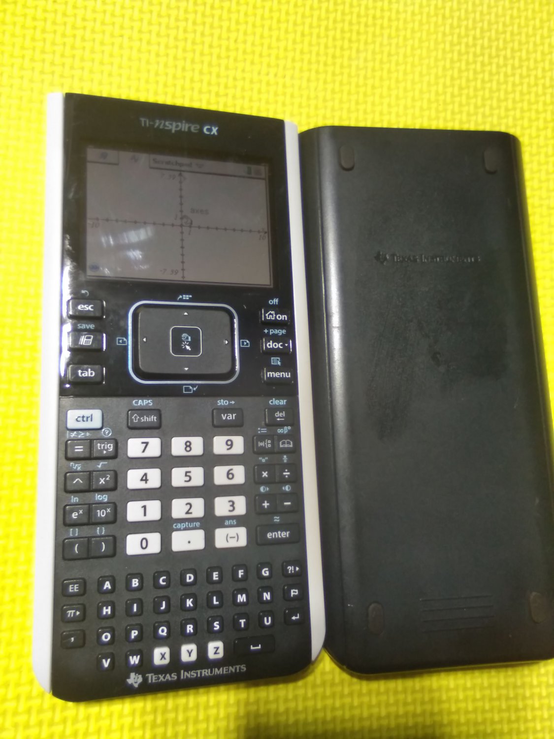Texas Instruments TI-Nspire CX Color Graphing Calculator With Cover & Charger