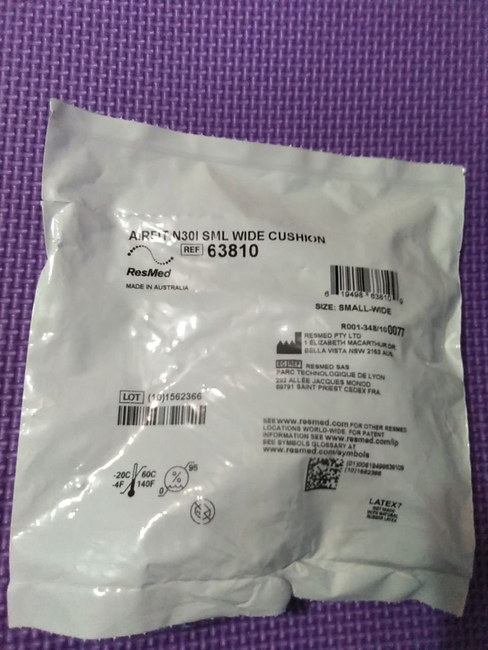 ResMed AirFit N30i Cushion - Small Wide 63810