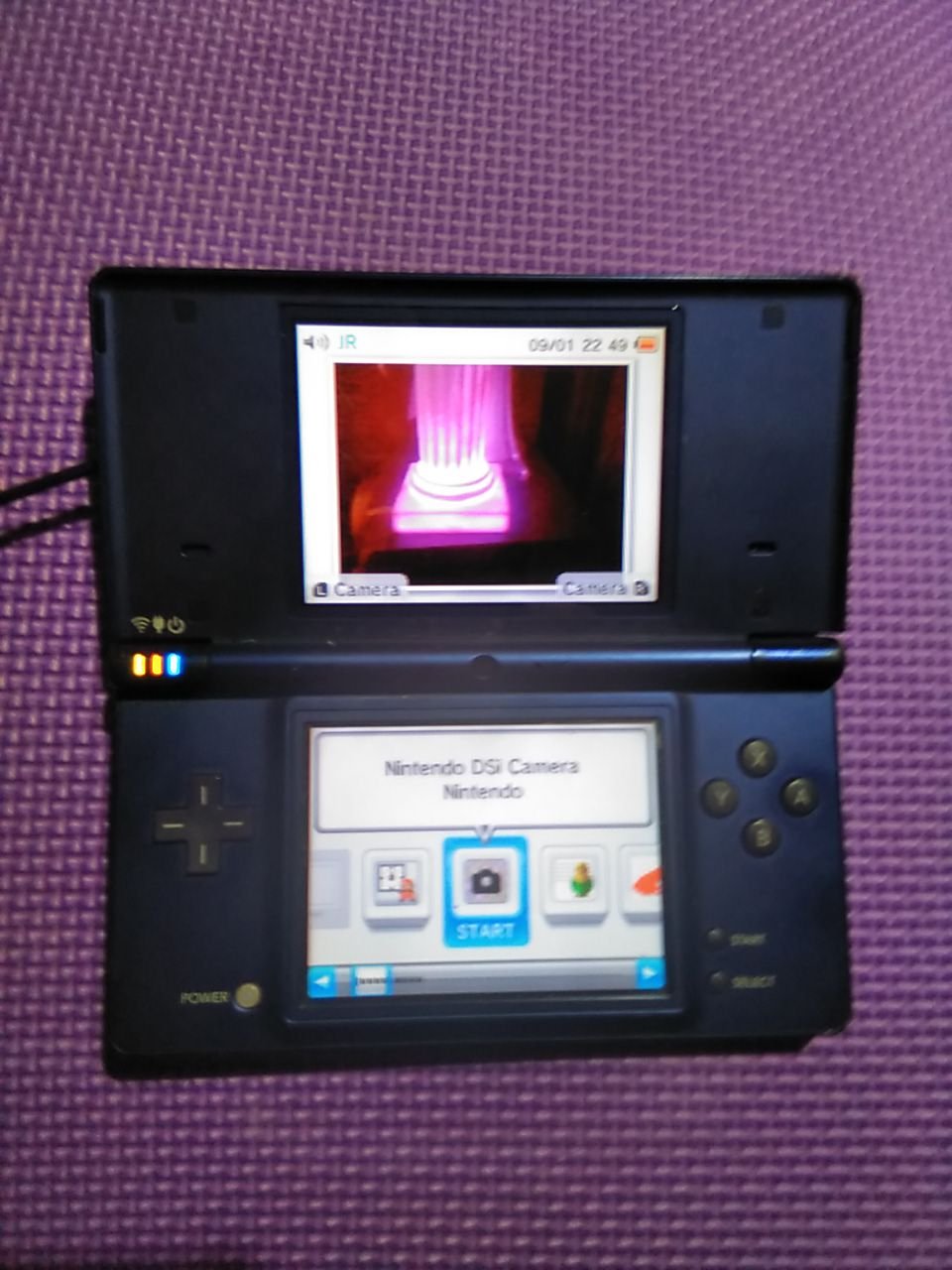 Nintendo DS With Camera. Home Charger, Vehicle charger. No Stylus. Battery Good.
