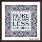 More stitching funny cross stitch PDF pattern sarcastic quote