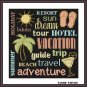 Summer vacation holiday adventure easy cross stitch pattern