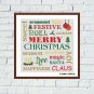 Merry Christmas tree Noel magic snowflake cross stitch pattern