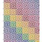 Easy rainbow gradient ornament cross stitch pattern