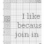 Weirdness funny quote cross stitch easy embroidery pattern
