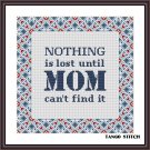 Nothing is lost funny sarcastic cross stitch quote easy embroidery pattern