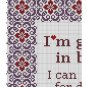 I am great in bed funny sarcastic cross stitch quote easy embroidery pattern