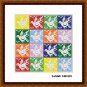 Abstract birds cute animals cross stitch easy embroidery design
