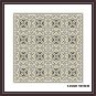 Easy beige vintage ornament cross stitch pattern
