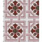 Pink red celtic cross stitch ornament pattern