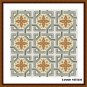 Cute yellow vintage celtic cross stitch ornament pattern