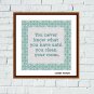 You never know funny sarcastic embroidery cross stitch pattern