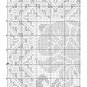 Orange lily flower Art Nouveau vintage cross stitch pattern