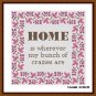 Home bunch of crazies funny quote cross stitch embroidery pattern