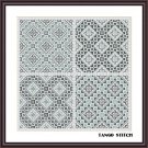 Grey ornament projects easy cross stitch hand embroidery pattern