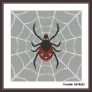 Spider web cute animals easy cross stitch dmc embroidery design