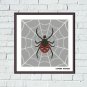Spider web cute animals easy cross stitch dmc embroidery design