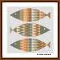 Cute ornament Scandinavian fish easy cross stitch design embroidery