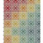 Rainbow ornaments sampler easy cross stitch pattern