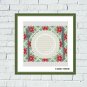 Merry Christmas dining plate cross stitch easy embroidery needlecraft