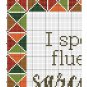 I speak fluent sarcasm funny sarcastic cross stitch embroidery pattern