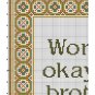 Funny sarcastic brother birthday gift quote cross stitch pattern