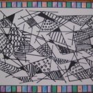 Black and White Shapes Handmade Card