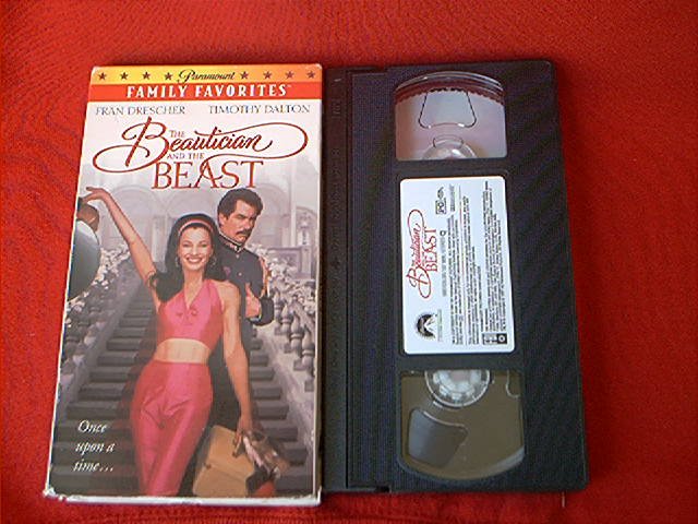 THE BEAUTICIAN AND THE BEAST~VHS~FRAN DRESCHER, TIMOTHY DALTON~1997 ROMANCE