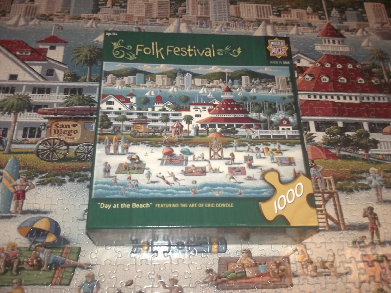 MASTERPIECES 1000 JIGSAW PUZZLEDAY AT THE BEACHERIC DOWDLEHOTEL