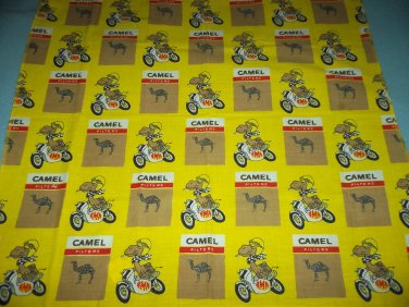 Joe Cool Camel Cigarette Ama Motorcycle Advertising Scarf Smoking Collectible