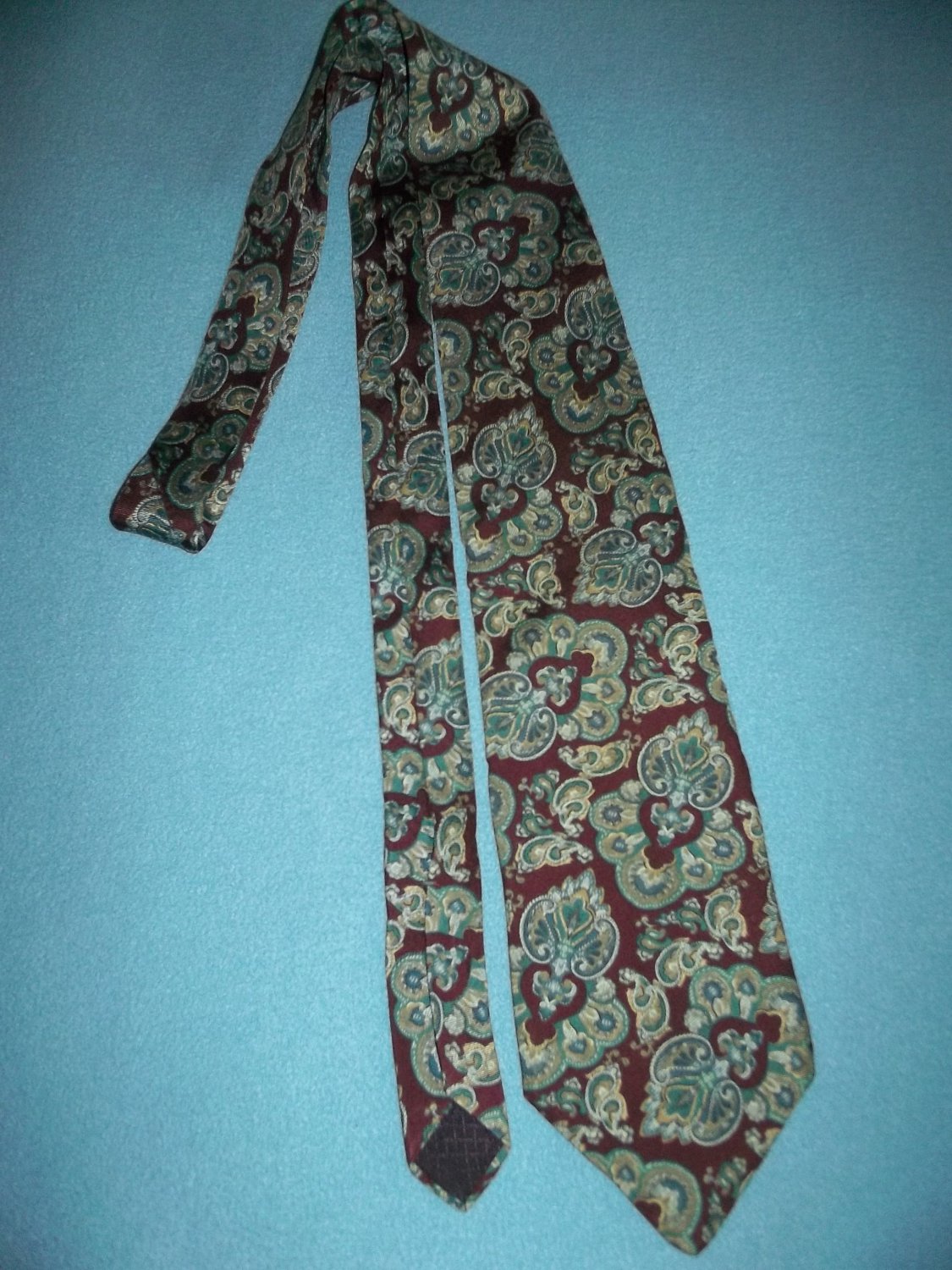 CHRISTIAN DIOR MONSIEURMEN'S NECKTIETIEALL SILKUSAPAISLEY CLASSIC