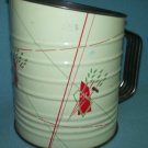 Vintage METAL FLOUR SIFTER Tin Litho Geometric 40'S-50'S Bromwell's? Androck?