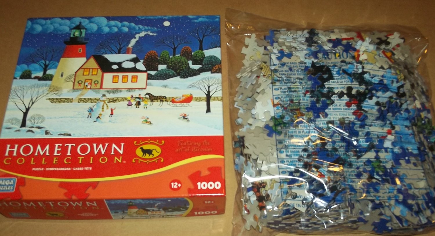 mega hometown collection jigsaw puzzle heronim wysocki at the light before christmas sealed snowman - The Light Before Christmas mega hometown collection jigsaw puzzle heronim wysocki at the light before christmas sealed snowman - The Light Before Christmas